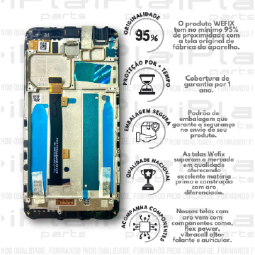 FRONTAL ASUS ZC553KL *COM ARO PRETO NACIONAL WEFIX*