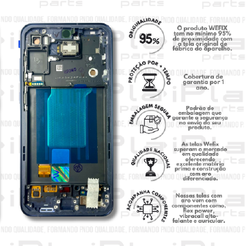 FRONTAL SAMSUNG A55 *SEM ARO AMOLED NACIONAL WEFIX* ( W2077 )