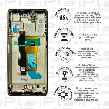 FRONTAL XIAOMI POCOPHONE F5 PRO / K60 / K60 PRO *SEM ARO PRETO NACIONAL WEFIX* ( W6170 )