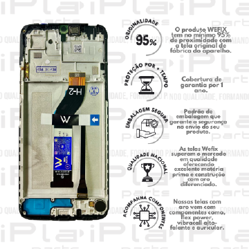 FRONTAL XIAOMI REDMI 13C / POCO C65 *COM ARO NACIONAL WEFIX* ( W6130 )
