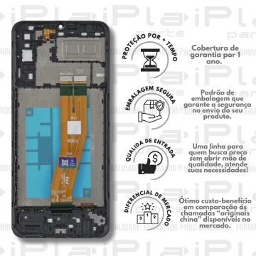 FRONTAL SAMSUNG A04E *COM ARO ORIGINAL NN* ( M2298 )
