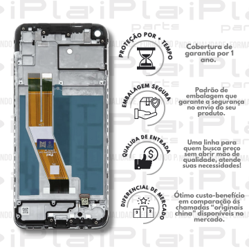 FRONTAL SAMSUNG A11 *COM ARO ORIGINAL NN* ( M2023 )
