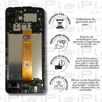 FRONTAL SAMSUNG A12 *COM ARO ORIGINAL  NN* ( M2025 )