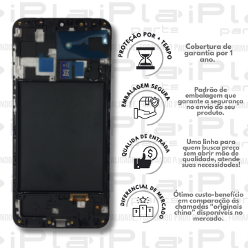 FRONTAL SAMSUNG A20 *COM ARO OLED ORIGINAL NN* ( M2034 )