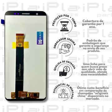 FRONTAL ASUS ZA550KL / ZB555KL / LIVE M1 *PRETO SEM ARO NN*