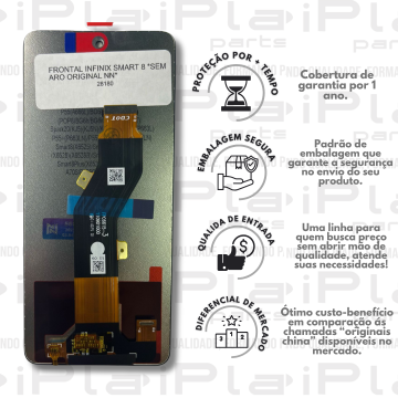FRONTAL INFINIX SMART 8 *SEM ARO ORIGINAL NN* ( M14026 )
