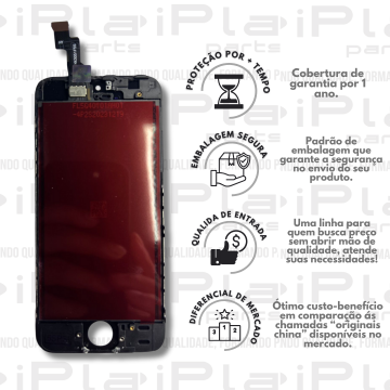 FRONTAL IPHONE 5S / 5SE *ORIGINAL NN* *PRETO*