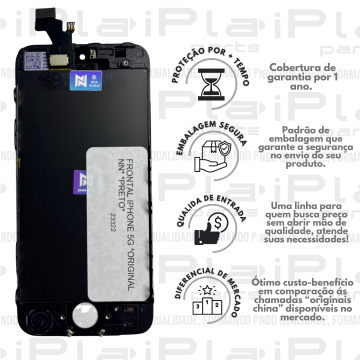 FRONTAL IPHONE 5G *ORIGINAL NN* *PRETO*