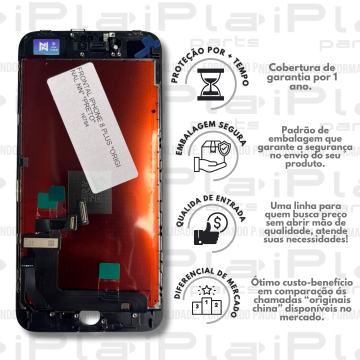 FRONTAL IPHONE 8 PLUS *ORIGINAL NN* *PRETO*