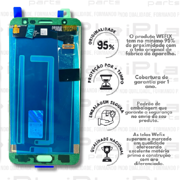 FRONTAL SAMSUNG J7 PRIME *SEM ARO BRANCO NACIONAL WEFIX* ( W2130 )