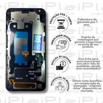 FRONTAL LG Q6 / Q6 PLUS *COM ARO PRETO ORIGINAL NN*