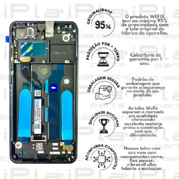 FRONTAL XIAOMI MI 8 LITE *COM ARO PRETO NACIONAL WEFIX* ( W6014 )