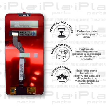 FRONTAL XIAOMI MI 8 LITE *SEM ARO PRETO PREMIUM WK* ( K6047 )