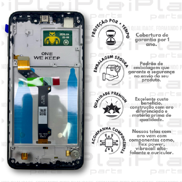 FRONTAL (MOTOROLA ONE) *COM ARO PRETO PREMIUM WK* ( K3004 )