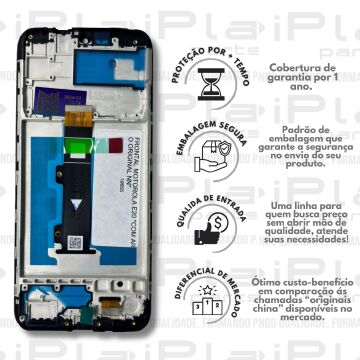 FRONTAL MOTOROLA E20 *COM ARO ORIGINAL NN* ( M3008 )