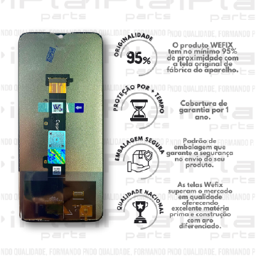 FRONTAL MOTOROLA E20 *SEM ARO NACIONAL WEFIX* ( W3002 )