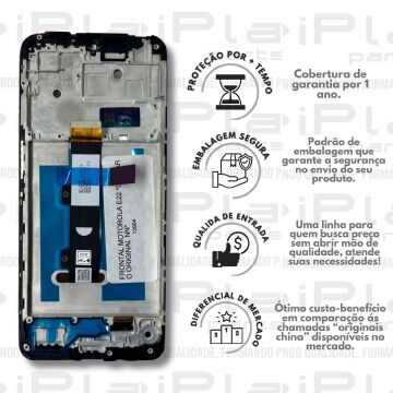 FRONTAL MOTOROLA E22 *COM ARO ORIGINAL NN* ( M3010 )