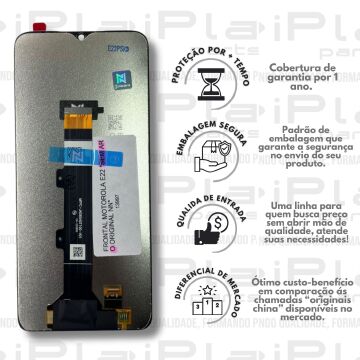 FRONTAL MOTOROLA E22 *SEM ARO ORIGINAL NN* ( M3011 )