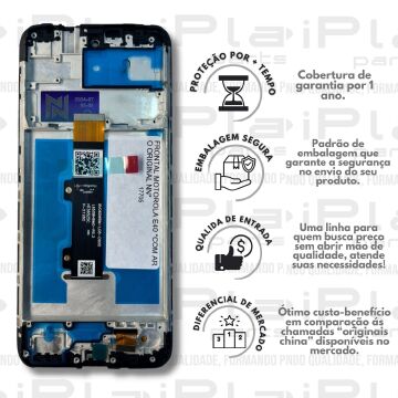 FRONTAL MOTOROLA E40 *COM ARO ORIGINAL NN* ( M3014 )