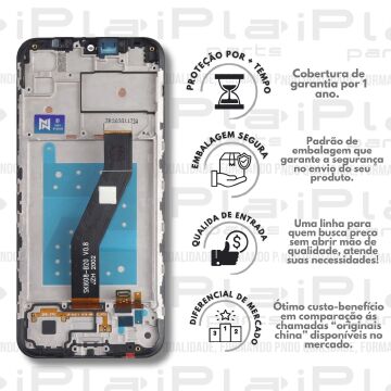 FRONTAL MOTOROLA E6S *COM ARO ORIGINAL NN* ( M3030 )