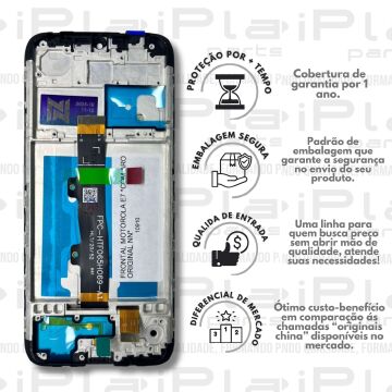 FRONTAL MOTOROLA E7 *COM ARO ORIGINAL NN* ( M3032 )