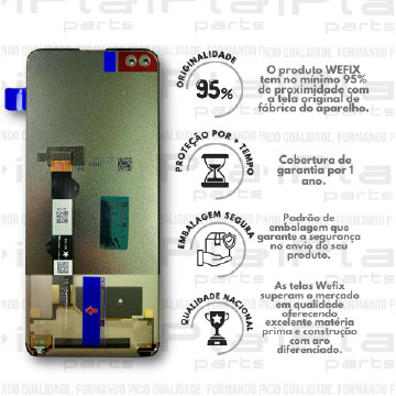 FRONTAL MOTOROLA G100 PRETO *SEM ARO NACIONAL WEFIX* ( W3149 )