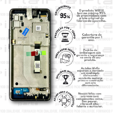 FRONTAL MOTOROLA G5G *COM ARO PRETO / ROXO NACIONAL WEFIX*