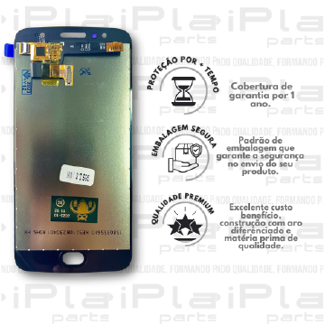 FRONTAL MOTOROLA G5S *SEM ARO PREMIUM WK* *PRATA*