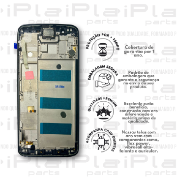 FRONTAL MOTOROLA G6 PLUS *COM ARO PRETO PREMIUM WK*