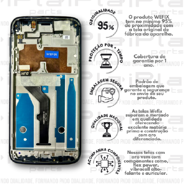 FRONTAL MOTOROLA G7 PLAY *COM ARO AZUL NACIONAL WEFIX*