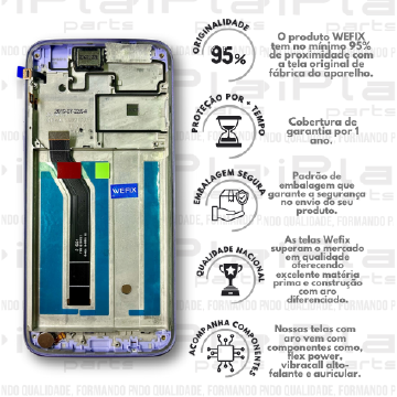 FRONTAL MOTOROLA G7 POWER *COM ARO LILAS NACIONAL WEFIX* ( W3096 )