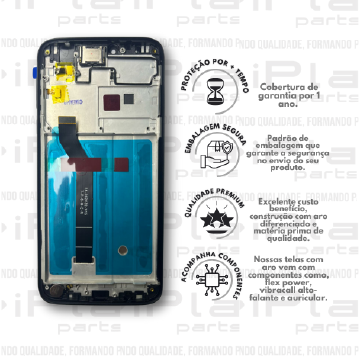 FRONTAL MOTOROLA G7 POWER *COM ARO PRETO PREMIUM WK* ( K3014 )