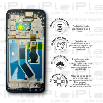 FRONTAL MOTOROLA G8 POWER *COM ARO PRETO PREMIUM WK* ( K3016 )