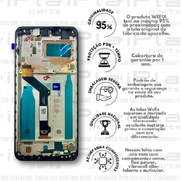 FRONTAL (MOTOROLA ONE) *COM ARO PRETO NACIONAL WEFIX* ( W3118 )