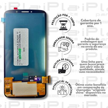 FRONTAL MOTOROLA Z3 PLAY  *PRETO SEM ARO OLED ORIGINAL NN* ( M3130 )