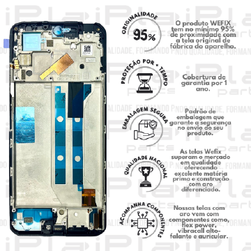 FRONTAL XIAOMI NOTE 11 PRO 5G / POCO X4 PRO 5G *COM ARO AMOLED NACIONAL WEFIX* ( W6052 )