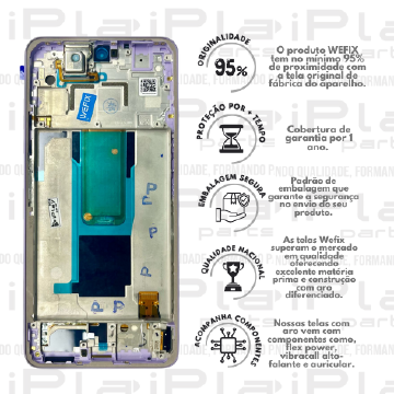 FRONTAL XIAOMI NOTE 11 PRO PLUS *COM ARO ROXO NACIONAL WEFIX*