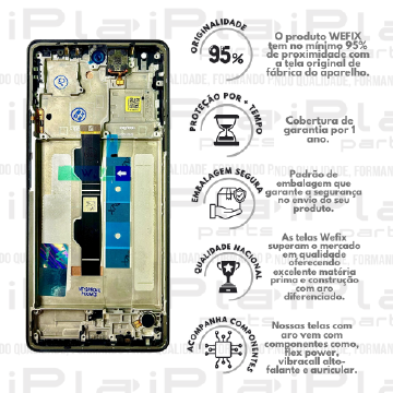 FRONTAL XIAOMI  NOTE 13 PRO 4G / POCO M6 PRO *COM ARO AMOLED NACIONAL WEFIX* ( W6157 )