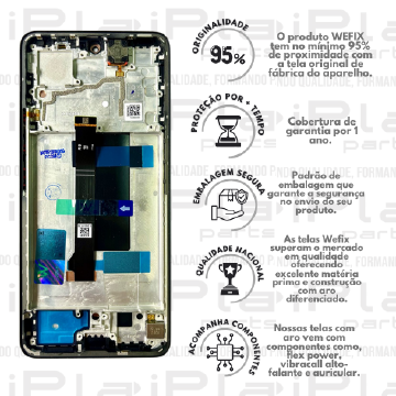 FRONTAL XIAOMI NOTE 13 PRO 5G *COM ARO NACIONAL WEFIX* ( W6139 )