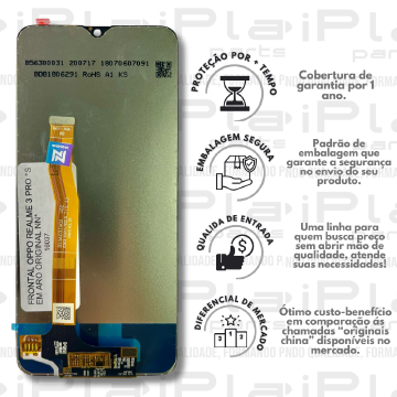 FRONTAL OPPO REALME 3 PRO *SEM ARO ORIGINAL NN*