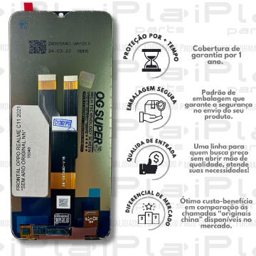 FRONTAL OPPO REALME C11 2021 *SEM ARO ORIGINAL NN* ( M7005 )