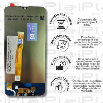 FRONTAL OPPO REALME 5 PRO *SEM ARO ORIGINAL NN*