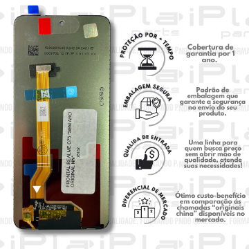 FRONTAL REALME C75 / C75X *SEM ARO ORIGINAL NN* ( M7039 )