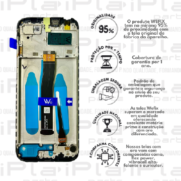 FRONTAL XIAOMI REDMI 10C / POCO C40 / REDMI 10 POWER *COM ARO NACIONAL WEFIX* ( W6055 )