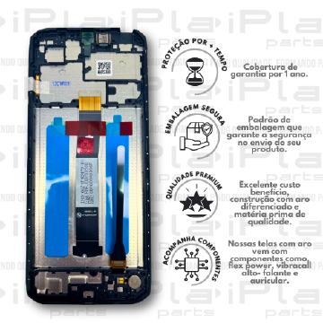 FRONTAL XIAOMI REDMI 12C / POCO C55 *COM ARO PRETO PREMIUM WK* ( K6008 )