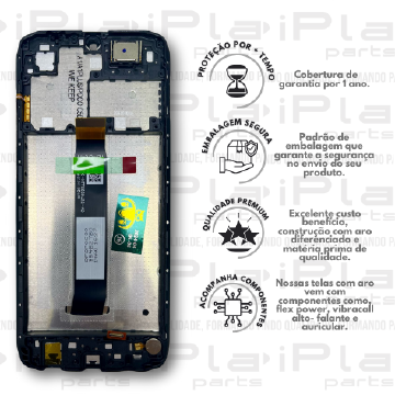 FRONTAL XIAOMI REDMI A1 / A1 PLUS / POCO C50  *COM ARO PRETO PREMIUM WK* ( K6005 )