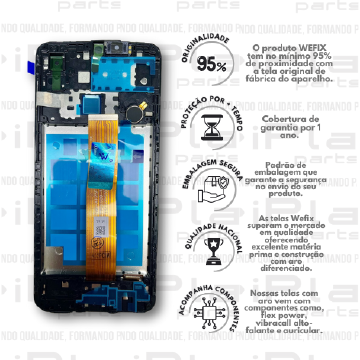 FRONTAL SAMSUNG A02 *COM ARO NACIONAL WEFIX* ( W2002 )