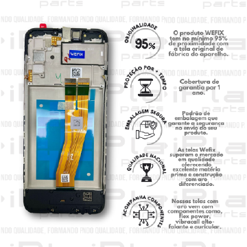 FRONTAL SAMSUNG A02S *COM ARO NACIONAL WEFIX + ( CARGA + ALTO FALANTE )*