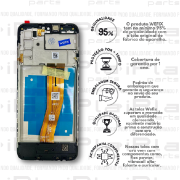 FRONTAL SAMSUNG A03S *COM ARO NACIONAL WEFIX + ( CARGA + ALTO FALANTE )* ( W2013 )