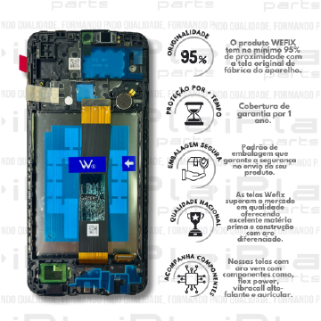 FRONTAL SAMSUNG A12 ( A032F ) *COM ARO NACIONAL WEFIX* ( W2009 )